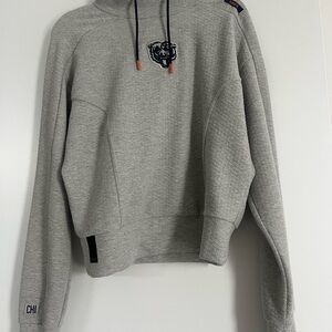 Gray Hoodie with Bear Logo